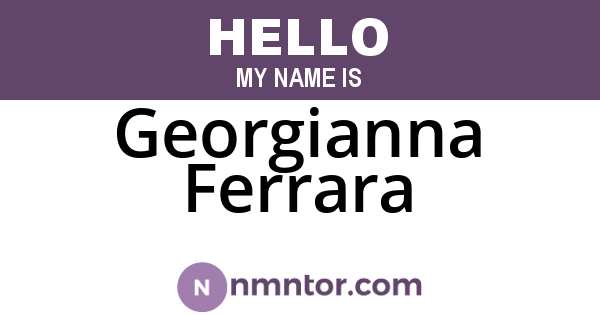 Georgianna Ferrara