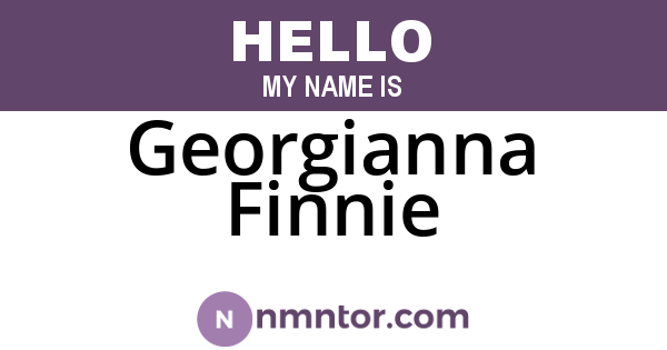 Georgianna Finnie
