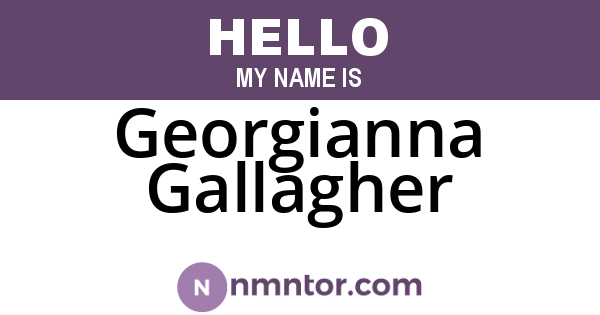 Georgianna Gallagher