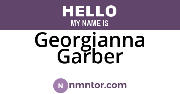 Georgianna Garber