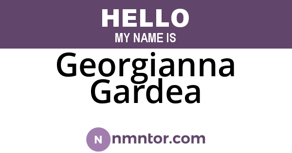 Georgianna Gardea