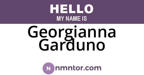 Georgianna Garduno