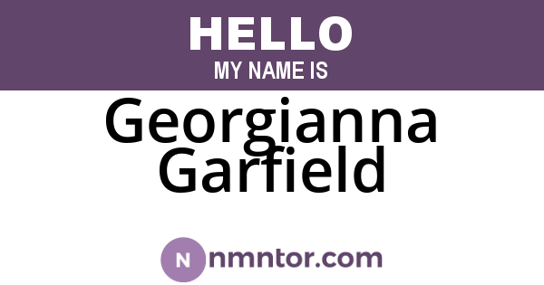 Georgianna Garfield