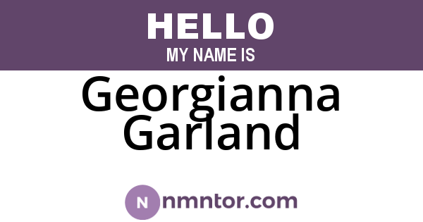 Georgianna Garland
