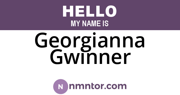 Georgianna Gwinner