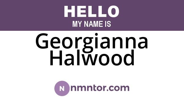 Georgianna Halwood
