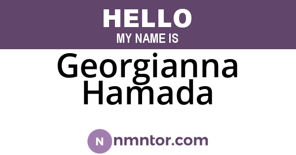 Georgianna Hamada