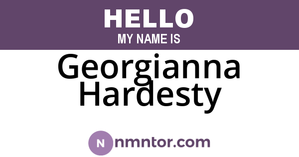 Georgianna Hardesty