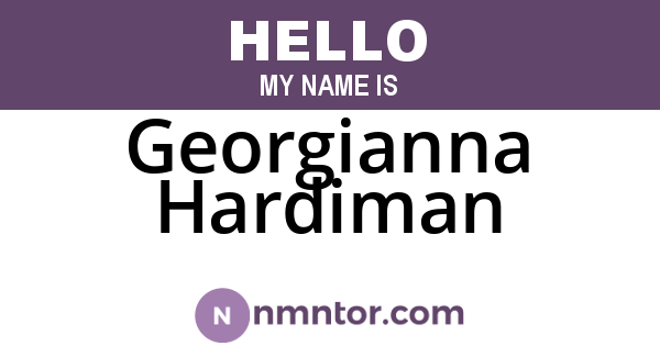Georgianna Hardiman