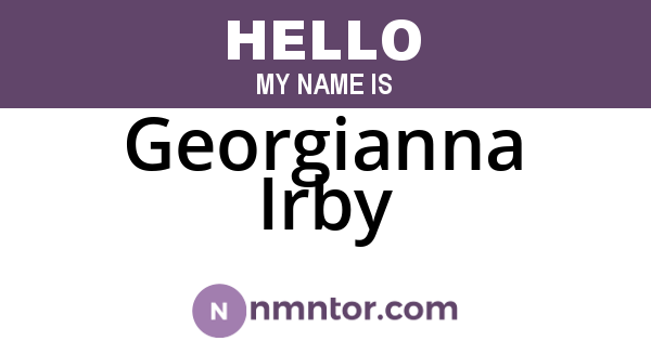 Georgianna Irby