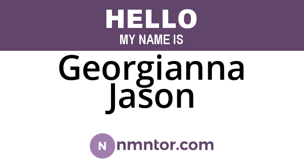 Georgianna Jason