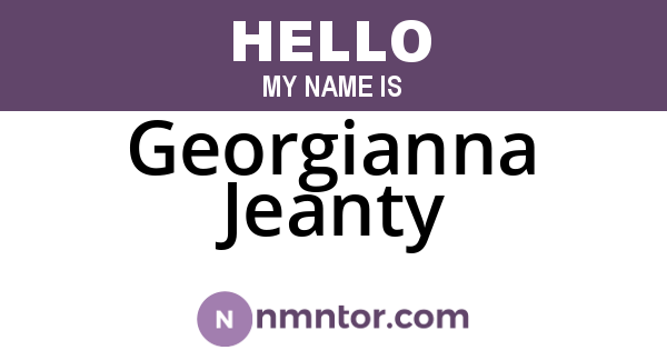 Georgianna Jeanty