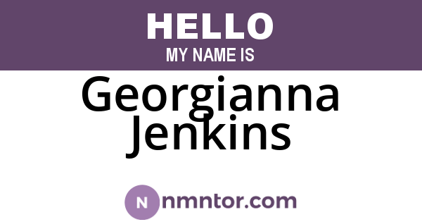 Georgianna Jenkins