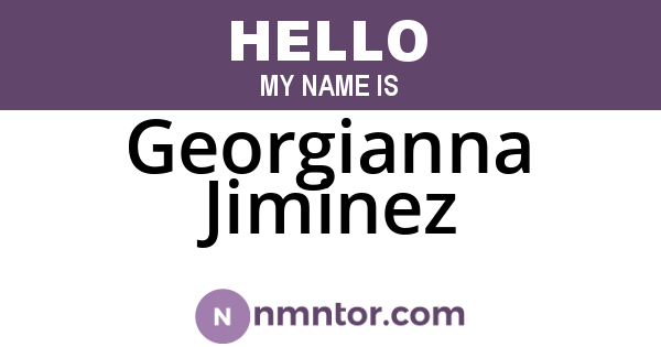 Georgianna Jiminez