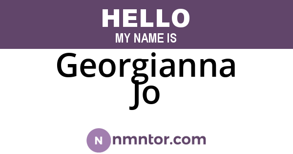 Georgianna Jo