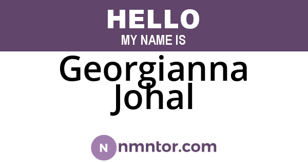 Georgianna Johal