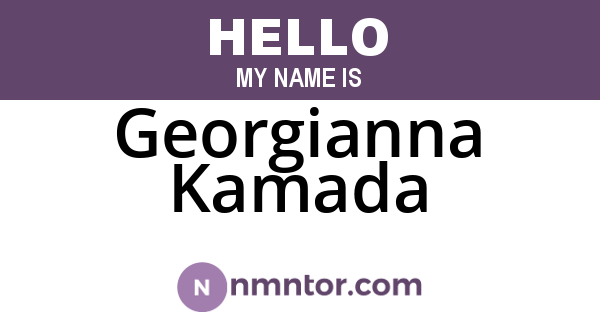 Georgianna Kamada