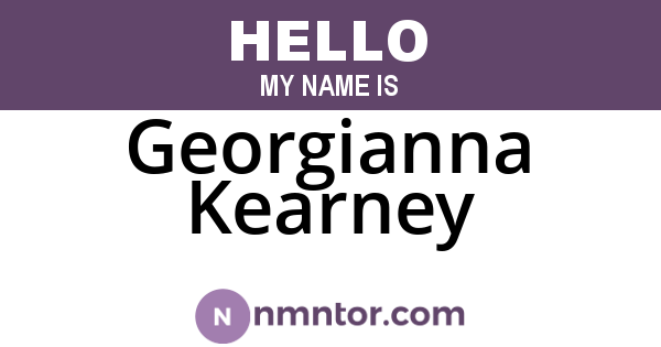Georgianna Kearney