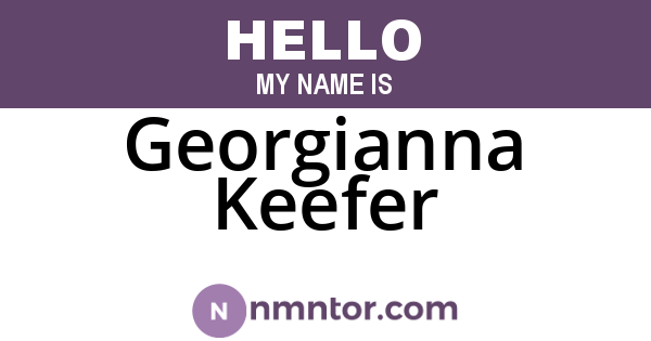 Georgianna Keefer