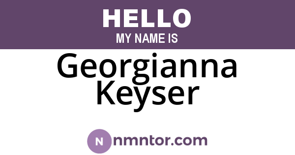 Georgianna Keyser