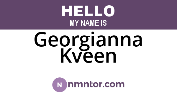 Georgianna Kveen