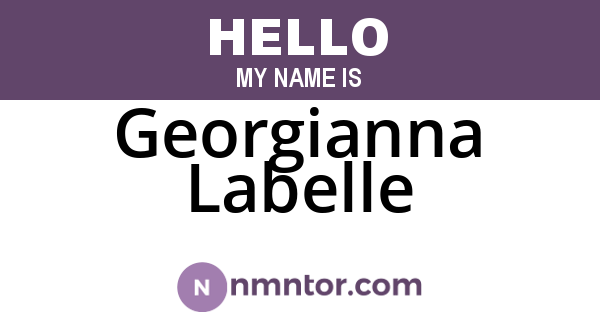 Georgianna Labelle