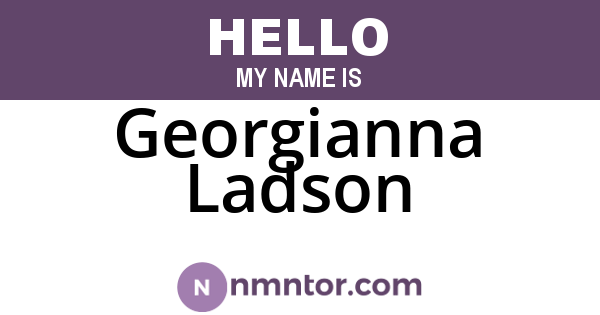 Georgianna Ladson