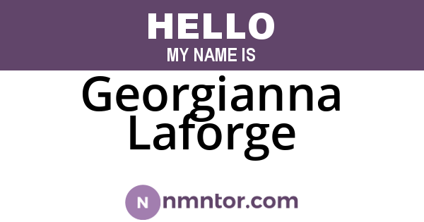 Georgianna Laforge