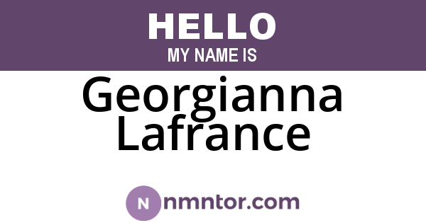 Georgianna Lafrance