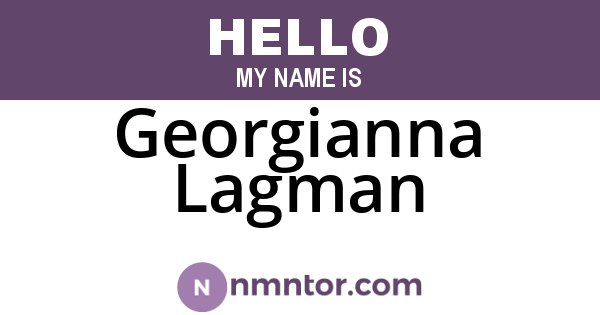 Georgianna Lagman