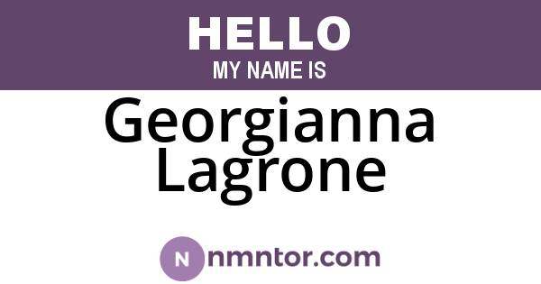 Georgianna Lagrone