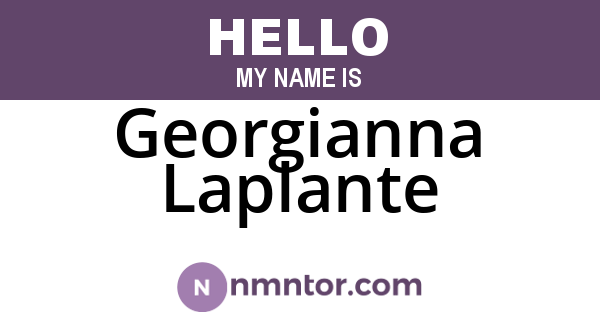 Georgianna Laplante