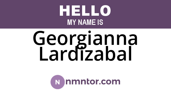 Georgianna Lardizabal