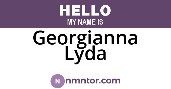 Georgianna Lyda