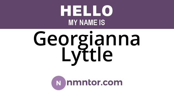 Georgianna Lyttle