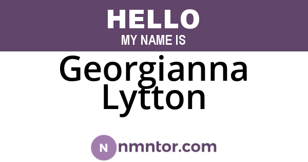Georgianna Lytton