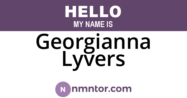 Georgianna Lyvers