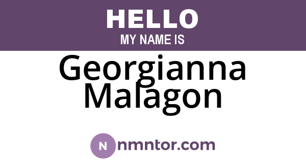 Georgianna Malagon
