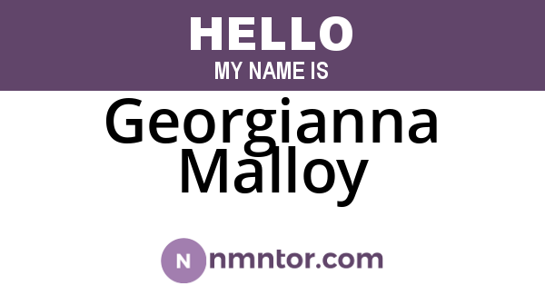 Georgianna Malloy