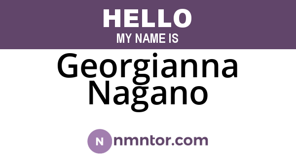 Georgianna Nagano