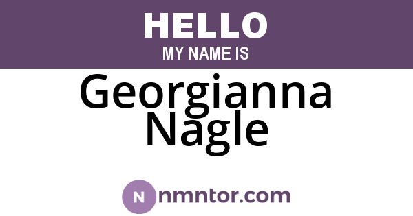 Georgianna Nagle