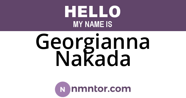 Georgianna Nakada