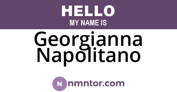 Georgianna Napolitano