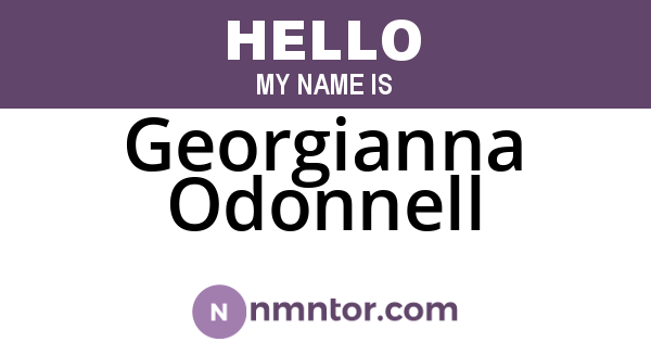 Georgianna Odonnell