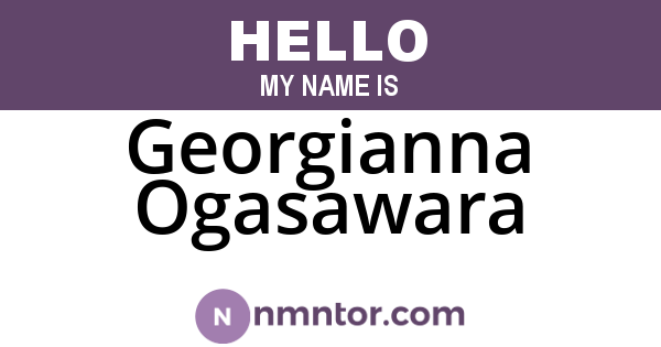 Georgianna Ogasawara