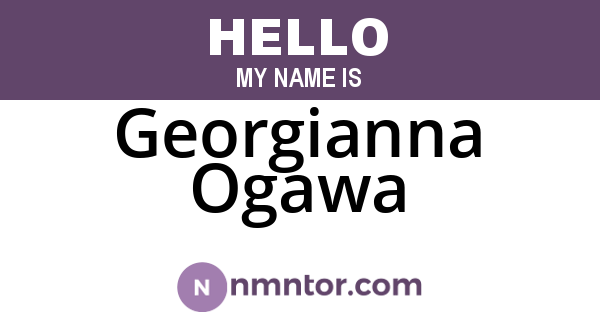 Georgianna Ogawa