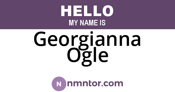 Georgianna Ogle