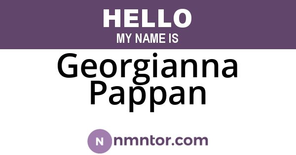 Georgianna Pappan