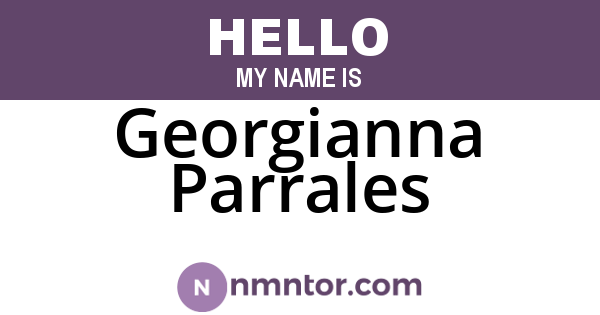 Georgianna Parrales