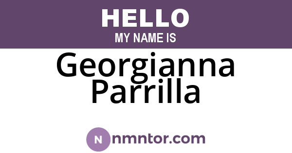 Georgianna Parrilla